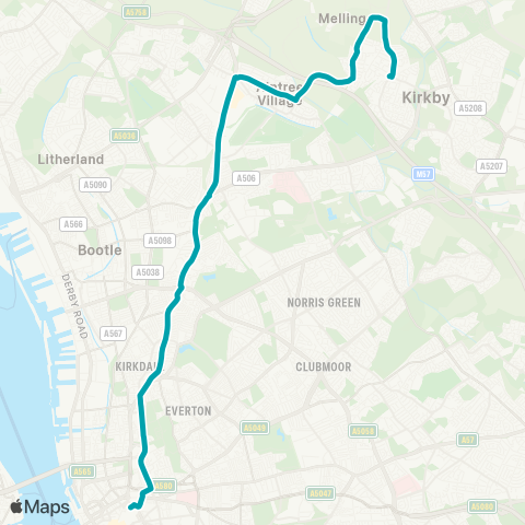 Arriva North West Andrew Avenue - Queen Square Bus Station map