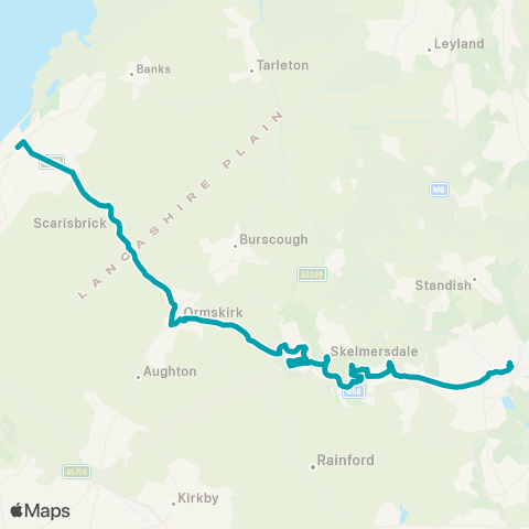Arriva North West Duke Street - Wigan Bus Station map