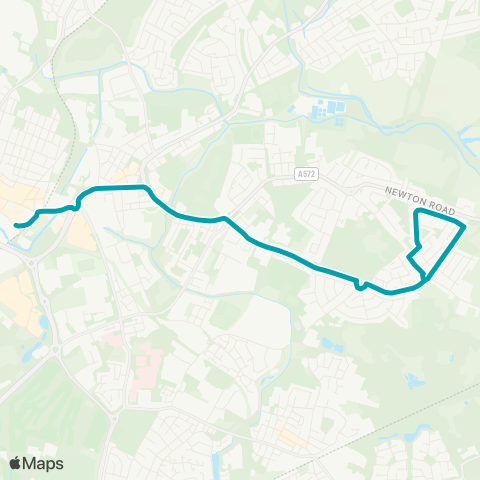 Arriva North West Derbyshire Hill Road - World of Glass map