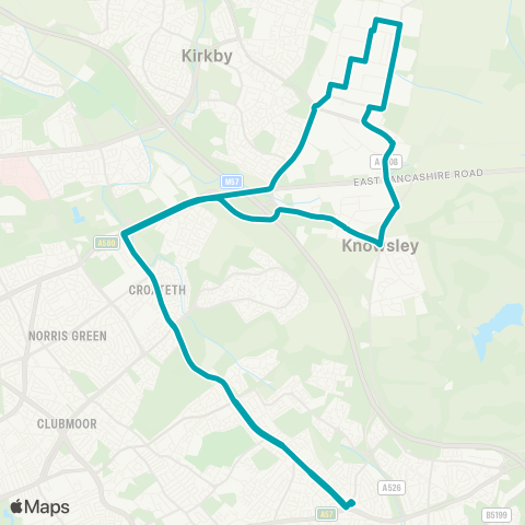 Arriva North West  map