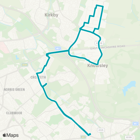 Arriva North West Stockbridge Lane - Stockbridge Lane map