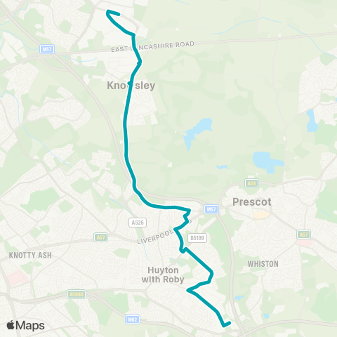 Arriva North West Wilson Road - Admin Road map