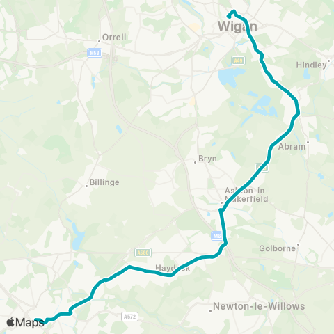 Arriva North West Wigan Bus Station - World of Glass map