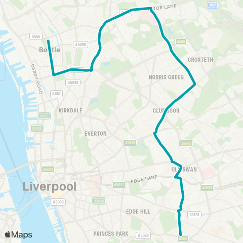 Arriva North West  map