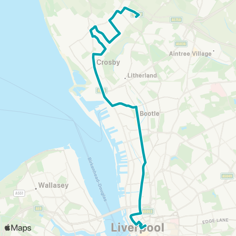 Arriva North West  map