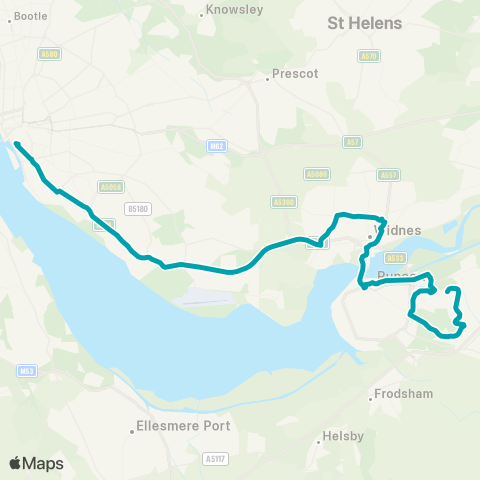 Arriva North West Liverpool One Bus Station - Southwood Av map