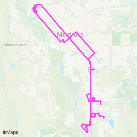 All Points Transit Business Express map