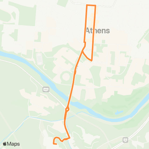Athens Public Transit Long Summit map