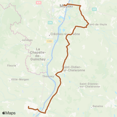 ARA Cars Région Ain Mâcon-Belleville map