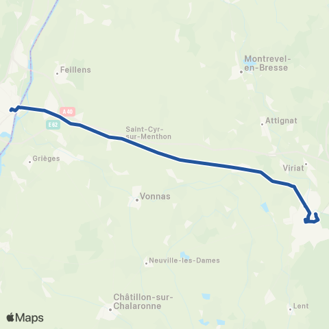 ARA Cars Région Ain Bourg en Bresse-Mâcon map