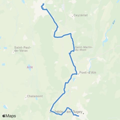 ARA Cars Région Ain Ambérieu en B.-St-Martin-Bourg en B. map