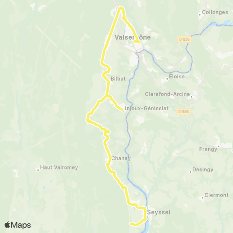 ARA Cars Région Ain Seyssel-Valserhone map