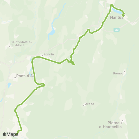 ARA Cars Région Ain Nantua-Ambérieu en Bugey map