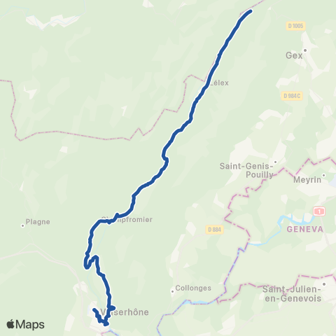 ARA Cars Région Ain Mijoux-Valserhone map