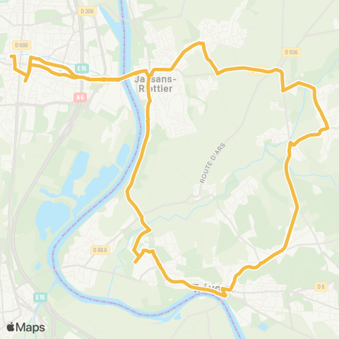 ARA Cars Région Ain Villefranche / S.-Trévoux-Villefranche / S map