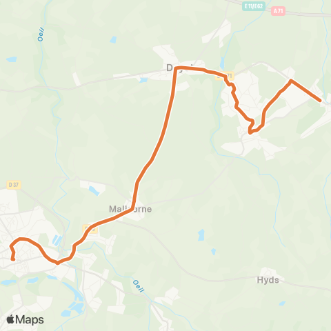 ARA Cars Région Alllier Bezenet - Commentry map