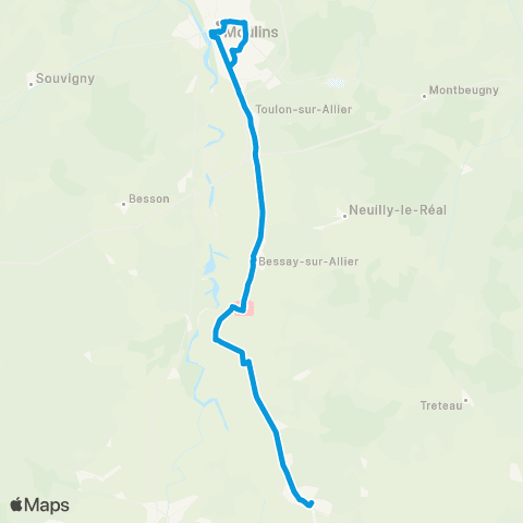 ARA Cars Allier - Scolaire 124 map