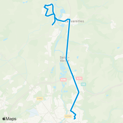 ARA Cars Allier - Scolaire 200 map