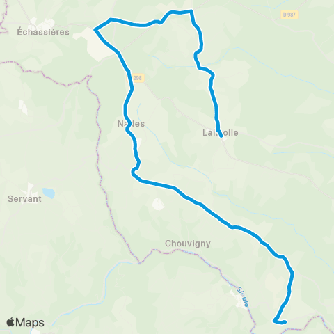 ARA Cars Allier - Scolaire 201 map