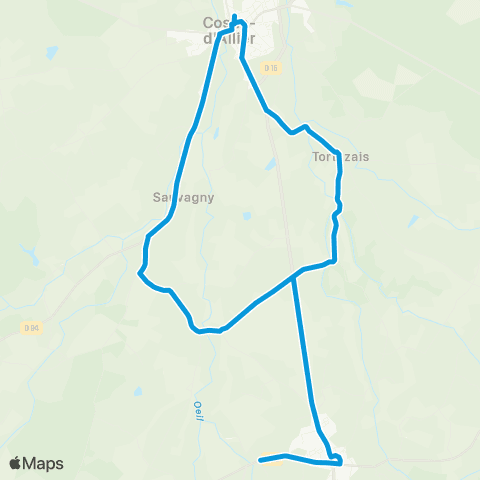 ARA Cars Allier - Scolaire 217 map