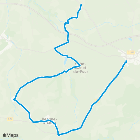 ARA Cars Allier - Scolaire 227 map
