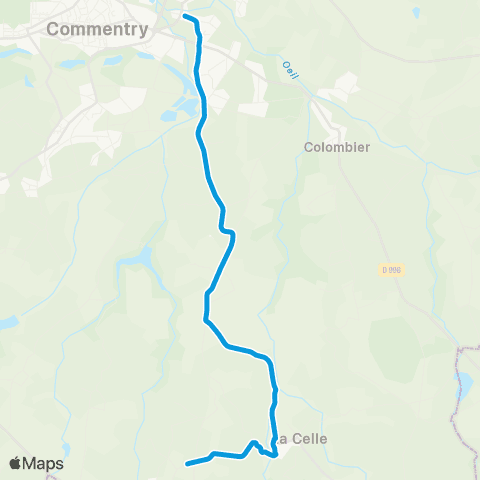 ARA Cars Allier - Scolaire 241 map