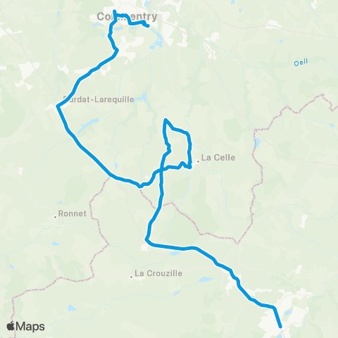 ARA Cars Allier - Scolaire 244 map