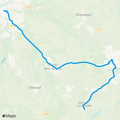 ARA Cars Allier - Scolaire 247 map