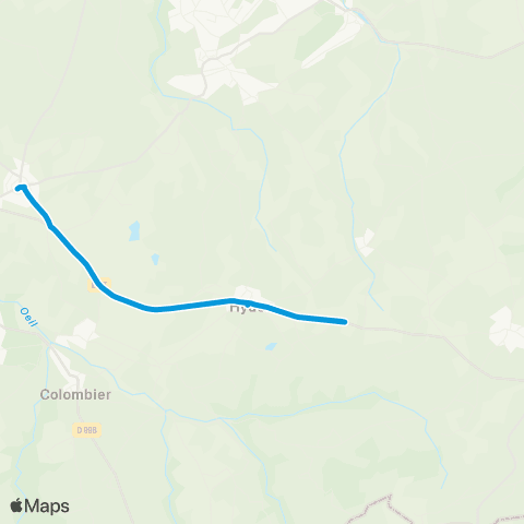 ARA Cars Allier - Scolaire 250 map
