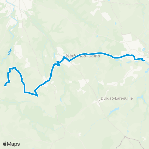 ARA Cars Allier - Scolaire 264 map