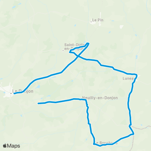 ARA Cars Allier - Scolaire 310 map