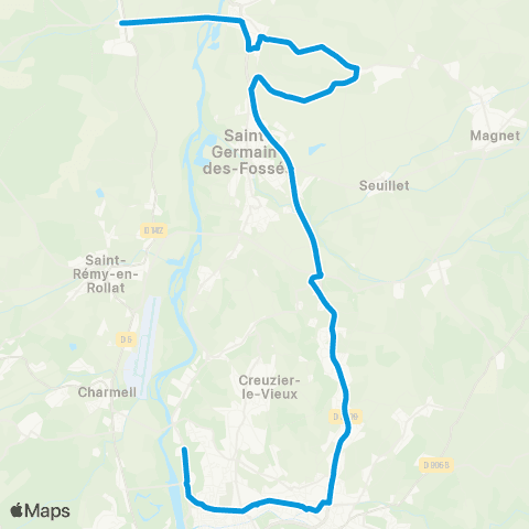 ARA Cars Allier - Scolaire 334 map