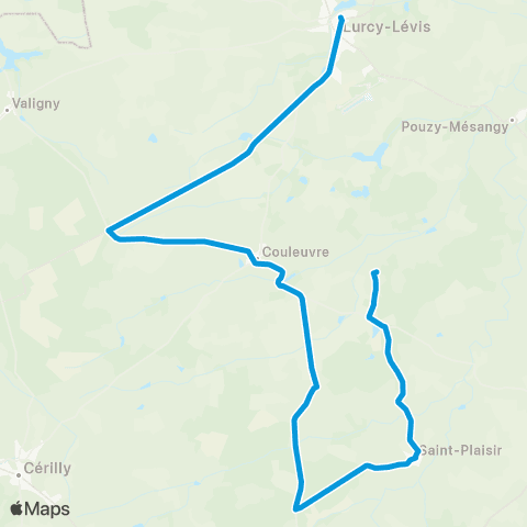 ARA Cars Allier - Scolaire 108 map