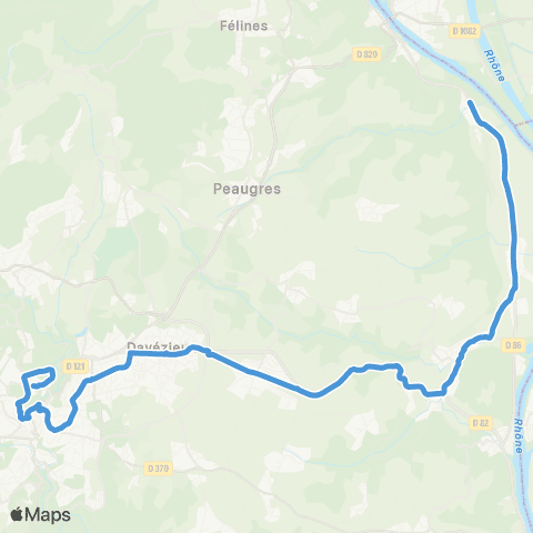 ARA Cars Ardèche - Scolaire Peyraud - Annonay map