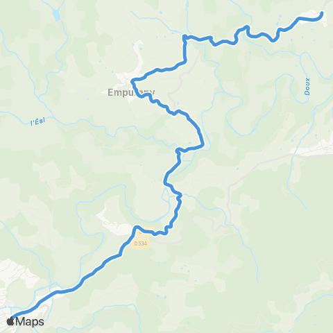 ARA Cars Ardèche - Scolaire Hameaux d'Empurany / Arlebosc-Lamastre map