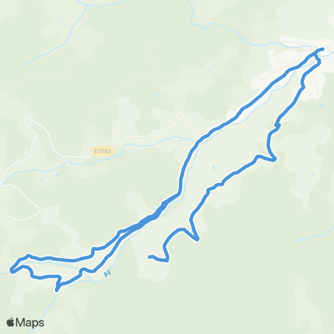 ARA Cars Ardèche - Scolaire Hameaux de Satillieu map
