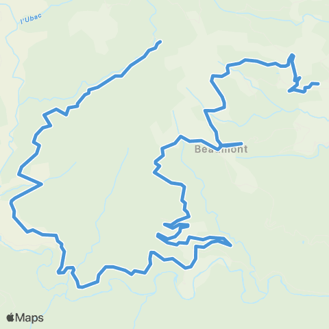 ARA Cars Ardèche - Scolaire Hameaux de Beaumont / Beaumont-Sanilhac map