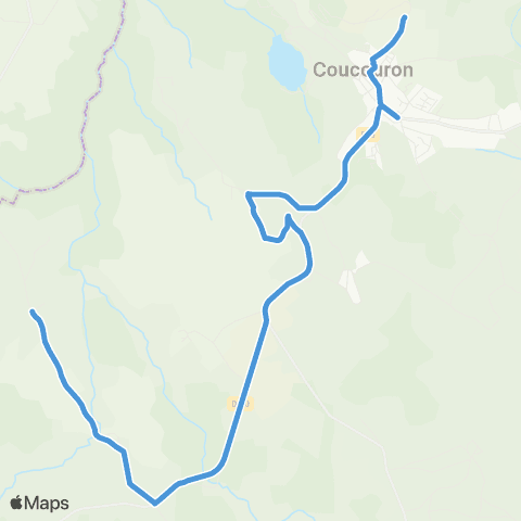 ARA Cars Ardèche - Scolaire Regie de Coucouron map