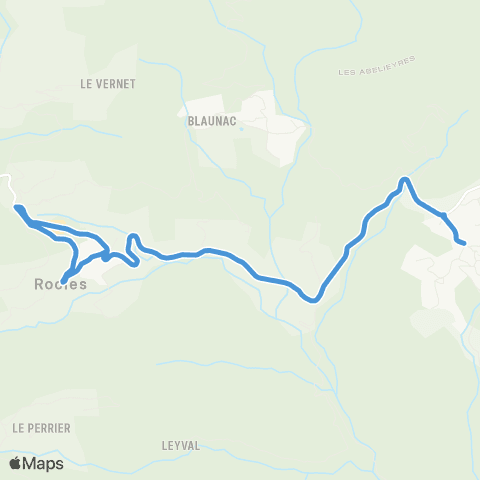 ARA Cars Ardèche - Scolaire Regie de Rocles - Joannas map