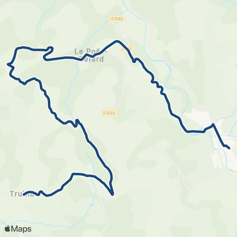 ARA Cars Région Drôme - Scolaire Sco Bouvieres - Bourdeaux map