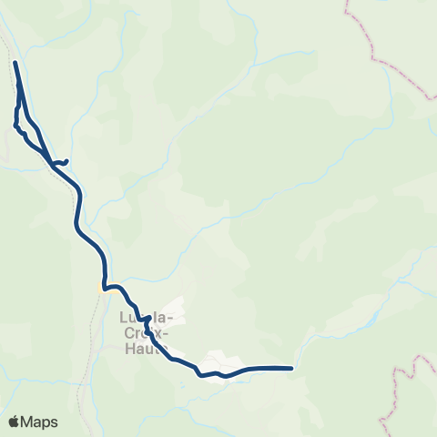 ARA Cars Région Drôme - Scolaire Sco Lus la Croix Haute - la Jarjatte map