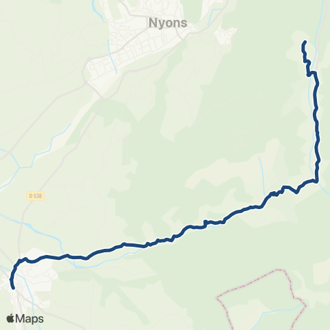 ARA Cars Région Drôme - Scolaire Sco Chat de Bordette - Mirabel aux Bar map