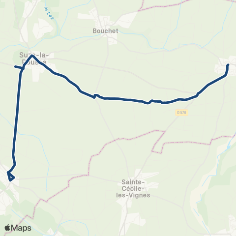 ARA Cars Région Drôme - Scolaire Sco Tulette - Rochegude - Suze la Rousse map