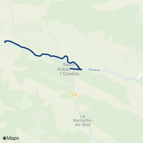 ARA Cars Région Drôme - Scolaire Sco St Euphemie - St Auban map