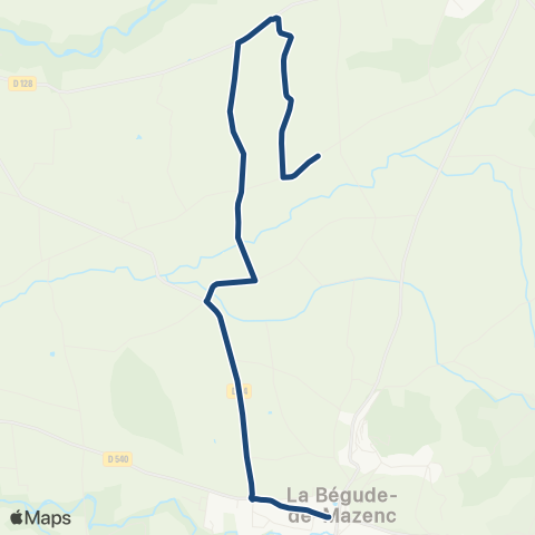 ARA Cars Région Drôme - Scolaire Sco la Begude de Mazenc - Souspierre map