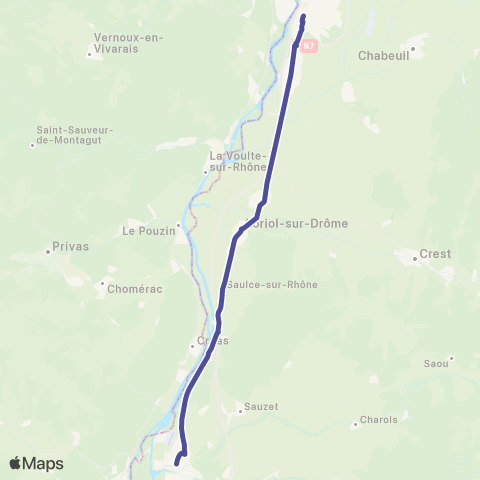 ARA Cars Région Drôme Valence-Montelimar map