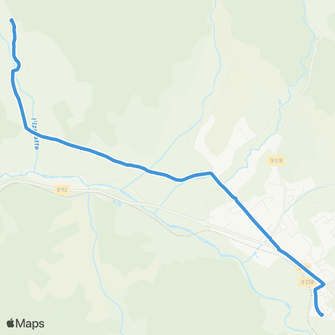ARA Cars Région Drôme - Scolaire SCO Ponet St Auban - Die map