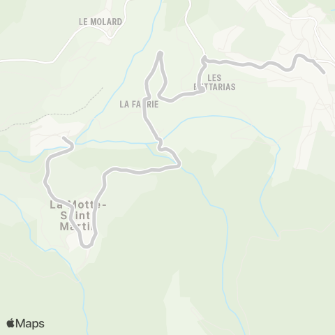 ARA Cars Région Isère - Scolaire La Motte St Martin-la Motte d'Aveillans map