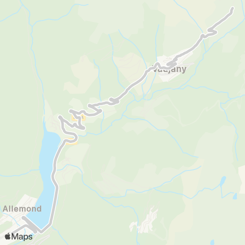 ARA Cars Région Isère - Scolaire Primaire Vaujany-Allemont map