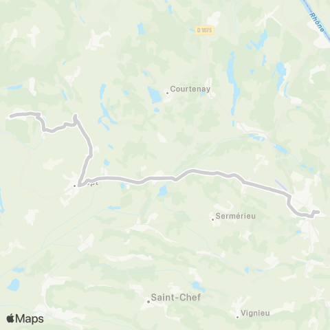 ARA Cars Région Isère - Scolaire Dizimieu-Soleymieu-Morestel map